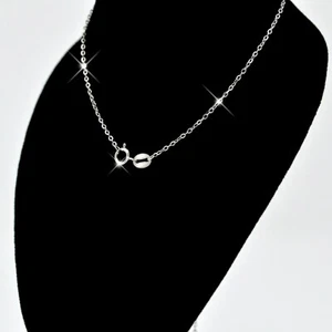 ECHTES MASSIVES SILBER Classic 0,925 Sterlingsilber Kette Halskette Schmuck (Kreuz) - Bild 1 von 3