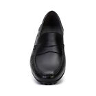 Geox Men's u Moner Mocassin Slip on penny Loafer shoes 2Fit A Black Leather