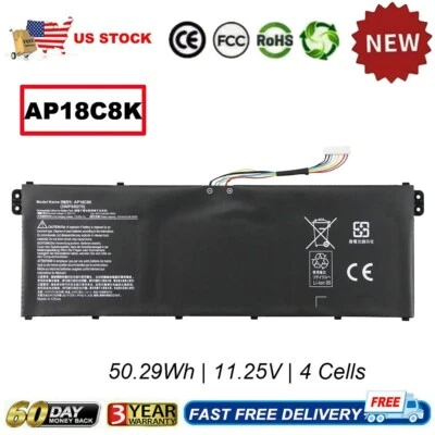 BATERÍA AP18C8K AC18C8K PARA ACER ASPIRE 5 A514-52 A515-43 A515-54 A515-56 USPS Foto 1 de 4