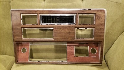 1980-1990 Oldsmobile Custom Cruiser 88 Radio Bezel Dash Trim Panel Woodgrain OEM - Image 1 of 4
