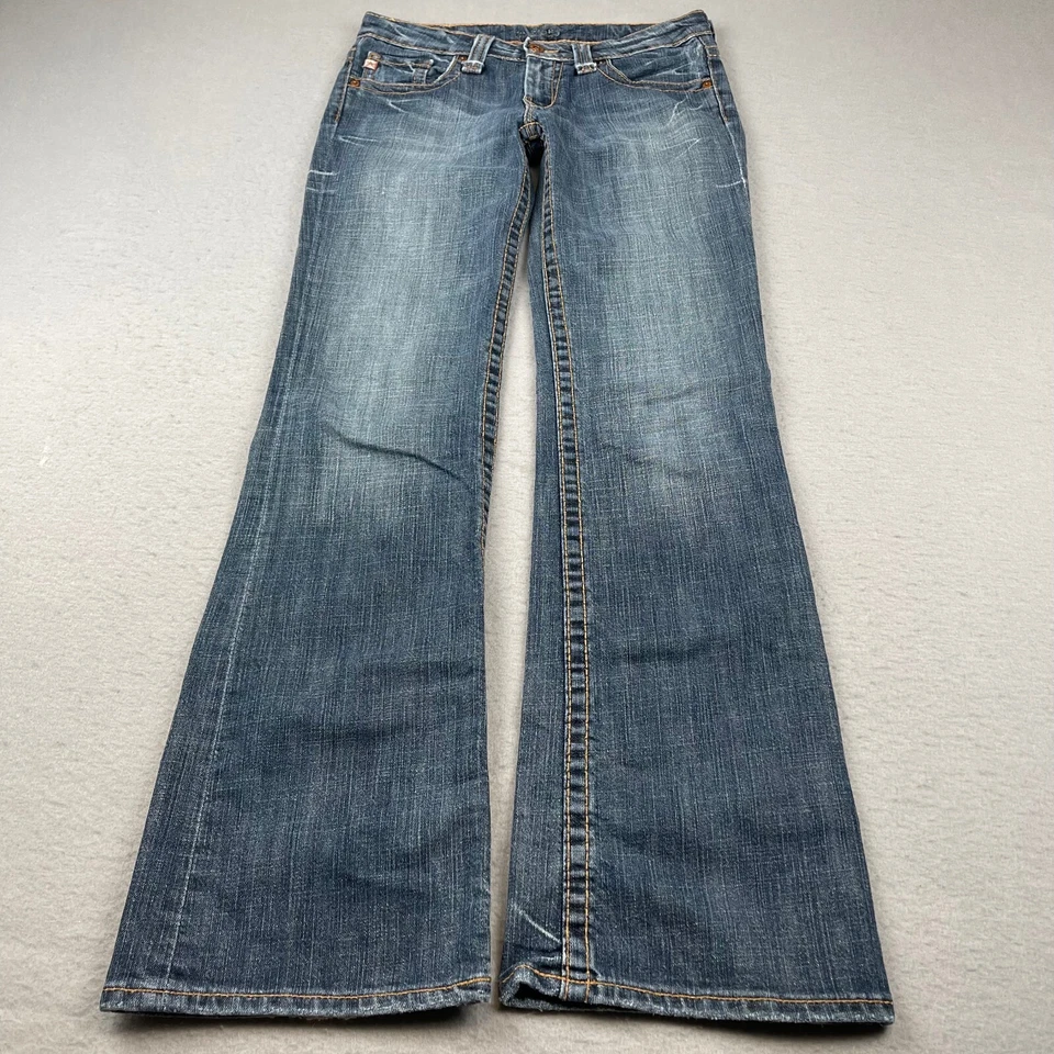 Vintage Big Star Jeans Womens 27 Blue Casey Bootcut Hipsters Made in USA Y2K - Image 1 of 4