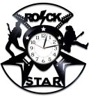 Rock Star Wall Clock 12 Inch Rock Vinyl Record Wall Clock