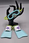 American Girl Doll Of Today Kailey's Snorkel Set - Flippers & Goggles ONLY