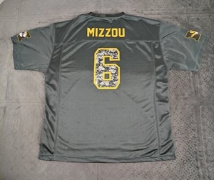 Missouri Tigers Football Jersey Camo Military Gray Short Sleeve Men XL - Picture 1 of 11