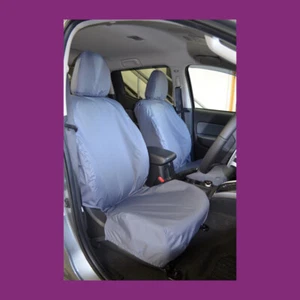 Par de fundas de asiento delanteras a medida gris impermeable para Mitsubishi L200 2015+ gris - Imagen 1 de 4