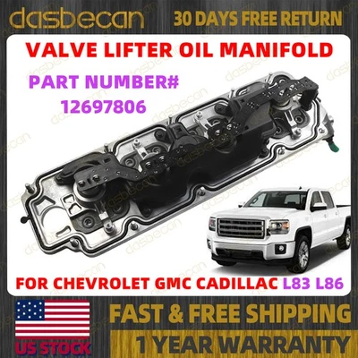 Valve Lifter Oil Manifold For GMC Chevy Cadillac 5.3L 6.2L L83 L86 2014-2019 - Image 1 of 4