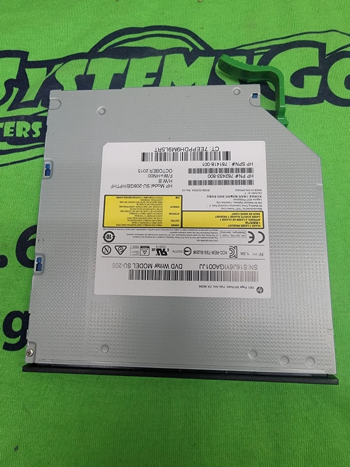 Unidad de DVD interna original HP Pavilion 251-a123W 762433-800 781418-001 Foto 1 de 1