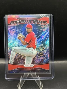 Donruss Baseball Chase Burns Fireworks Prizm 119/199 Cincinnati Reds 2025 - Imagen 1 de 2