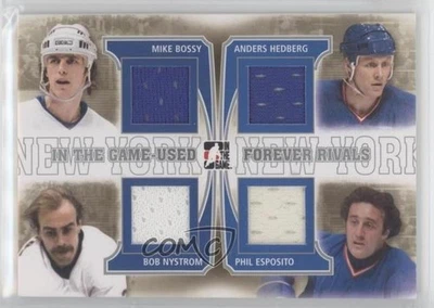 Forever Rivals Silver 2013 usado en el juego Mike Bossy Anders Hedberg #FR-09 HOF Foto 1 de 2