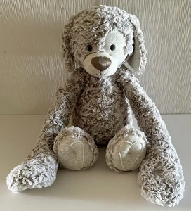 Demdaco Heartful Hugs 17.5” Beige Dog Weighted Beanbag Plush Stuffed Animal NWOT - Picture 1 of 8