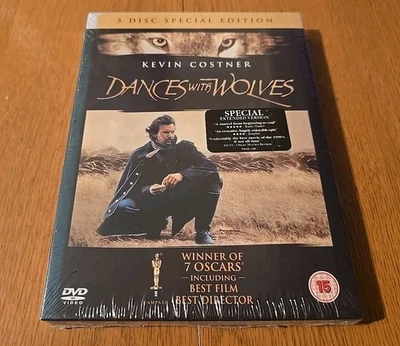 Dances With Wolves Kevin Costner DVD, 2004 (3 Disc Special Edition) New Sealed  - Image 1 of 4