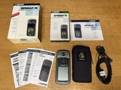 Garmin GPSMAP 76 Handheld GPP w/ WAAS, bundled w/ Box Cord Manual Tested/WORKING - Image 1 of 4