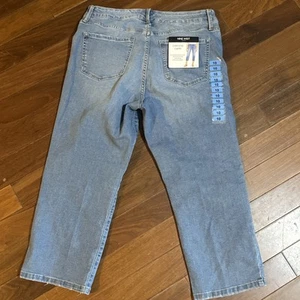 Nine West Chrystie Capri Jeans blau Größe 10 neu mit Etikett - Bild 1 von 7