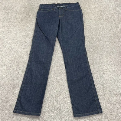 Pantalones de mezclilla Carhartt para mujer 0 (30x31) calce relajado pierna recta azul 393-83 nuevos Foto 1 de 4