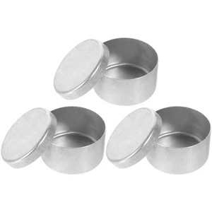 3Pcs Aluminum Weighing Boxes Labs Soil Weighing Holders Sampling Weighing Jars - Picture 1 of 12