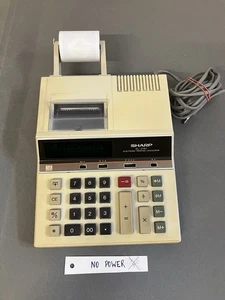 vintage SHARP EL-2197 print Calculator Taschenrechner Retro Calculatrice 70s 80s - Imagen 1 de 8