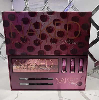 Paleta de sombras de ojos Urban Decay Naked Cherry Vault lápiz labial lápiz de ojos nuevo en caja Foto 1 de 4