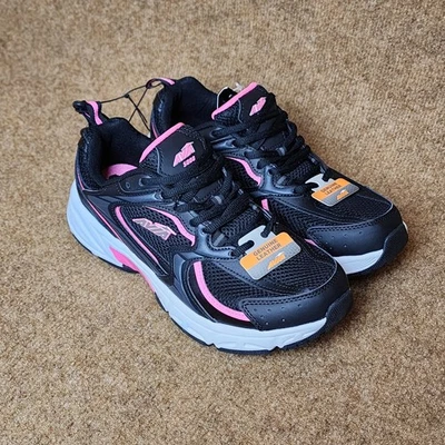 NWOB Avia Women's 5000 Performance Sneakers Black/Pink Leather Size 8.5 Athletic - Image 1 of 4