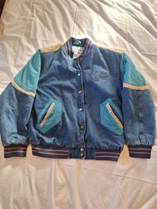 Giacca denim vintage Arizona Jean Company giovane L 14-16 stile retrò anni 80 90 - Foto 1 di 10