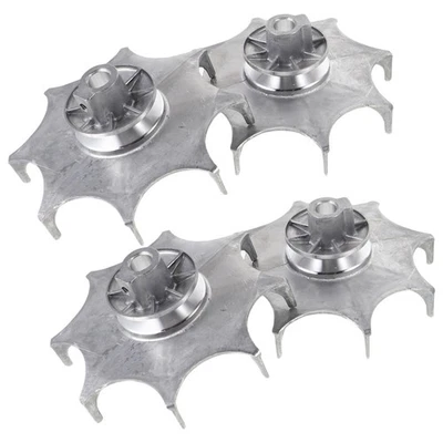 4 pulegge per lavatrice: puleggia per motore lavatrice in metallo - di - Immagine 1 di 4