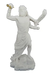 Zeus statue ancient Greek God king of all Gods active sculpture - Picture 1 of 4