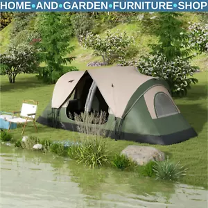 Camping Tent for 6 to 8 Man with 2000mm Waterproof Rainfly and Carry Bag Outdoor - Picture 1 of 14