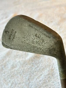 George Nicoll 6 Spade Mashie 37.5" RH Hickory Shaft Scotland Antique Golf Club - Picture 1 of 9