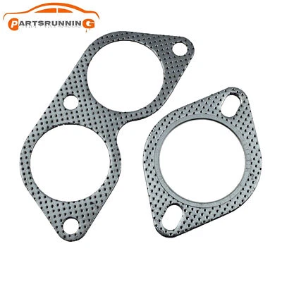 New 2pcs Exhaust Gasket Flange Cylinder Head Gasket Kit for Lexus IS300 - Imagem 1 de 4
