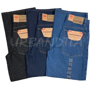 Men's Baggy Ultra Wide Leg Jeans Y2K Loose Fit Denim Pants Kno Betta - Picture 1 of 5