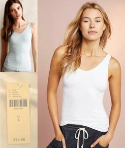 Anthropologie Floreat tank top seamless V-neck size large $24 price tag New Tags - Picture 1 of 4