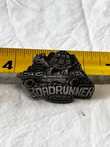 VINTAGE '82 CRC ROADRUNNER ENDURO 2" PIN MOTOCROSS OFFROAD RACER - Picture 1 of 2