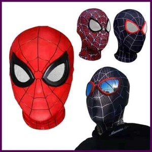2025 Iron Spider Mask Movie Superhero Role Play Headdress Props Peter Parker - Picture 1 of 20