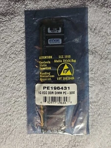 EDGE Memory 1GB Desktop Computer PC DDR 400 PC3200 ECC RAM - PE196431 - Picture 1 of 6