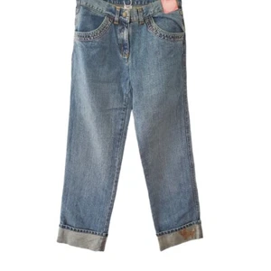Gymboree Cropped Denim Jeans with Cuffed Ankles Size 12 New with Tags - Picture 1 of 8
