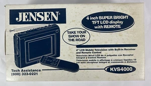 RARE Jensen KVS4000 4" LCD Mobile TV w Built-In Receiver in Original Box *READ* - Picture 1 of 14