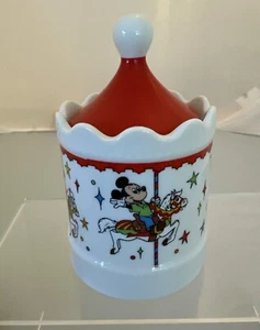 Disneyland Vintage Sugar Bowl Mickey Goofy Carousel Japan Disneyworld Donald - Picture 1 of 7