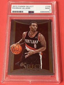 2012 DAMIAN LILLARD Panini Select RC PSA 9 #150 Rookie Blazers / Bucks