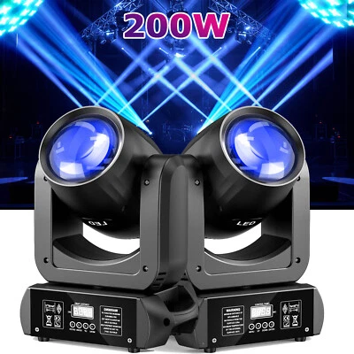 200W RGBW Moving Head Stage Lighting LED Spot Beam DMX Disco DJ Party GOBO Light - Image 1 of 4