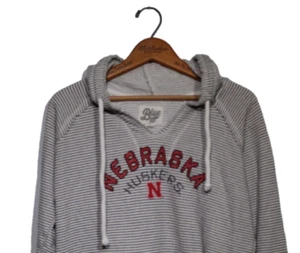 Felpa con cappuccio Nebraska University taglia US uomo grande Cornhuskers college football NCAA - Foto 1 di 14