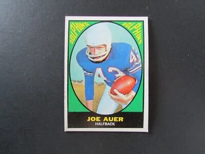 Juego de fútbol americano Topps 1967 tarjeta de descanso #79 Joe Auer - Imagen 1 de 2