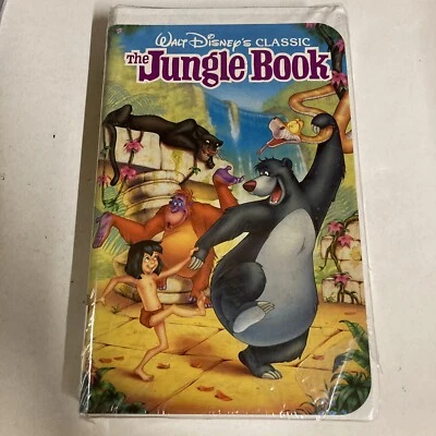 Disney The Jungle Book Clam Shell VHS Tape Vintage - Image 1 of 4