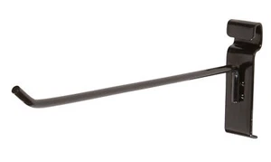 Ganci per griglia metallica picchetti rete a doghe 10" gancio 50 nero 6 mm tubi esposizione vendita al dettaglio - Foto 1 di 21