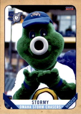 2018 Omaha Storm Chasers Choice #33 Stormy MASCOT - NM Baseball Card - Image 1 of 2