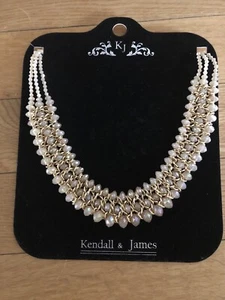Collana Kendall & James beige e oro - Foto 1 di 8