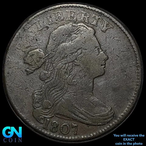 1807 Draped Bust Large Cent  #E5528 Cover
