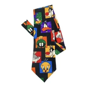 Looney Tunes Mens 3.5" Necktie Mania Characters Warner Bros 1995 - Picture 1 of 4