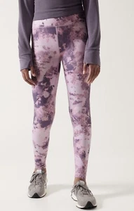 Athleta Girl High Rise Printed Chit Chat Tight Yoga Pink Purple XXL 16 NWT - Picture 1 of 7