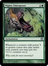 MTG magic cards 2x x2 Light Play, English Mighty Emergence Shards of Alara