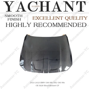 Kit de cubierta de capó delantero estilo OE CARBONO para BMW G80 M3 G82 G83 M4 21-23 - Imagen 1 de 12