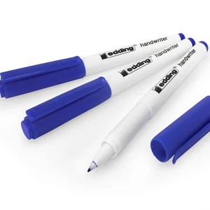 Penna per scrittura a mano Edding - inchiostro blu - 0,6 mm - confezione da 3 - Foto 1 di 4
